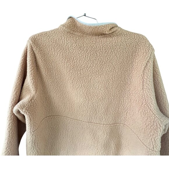 Patagonia Women's Size XL Retro Pile 1/4-Zip Tan Camel Pullover Fleece Jacket - Picture 7 of 10